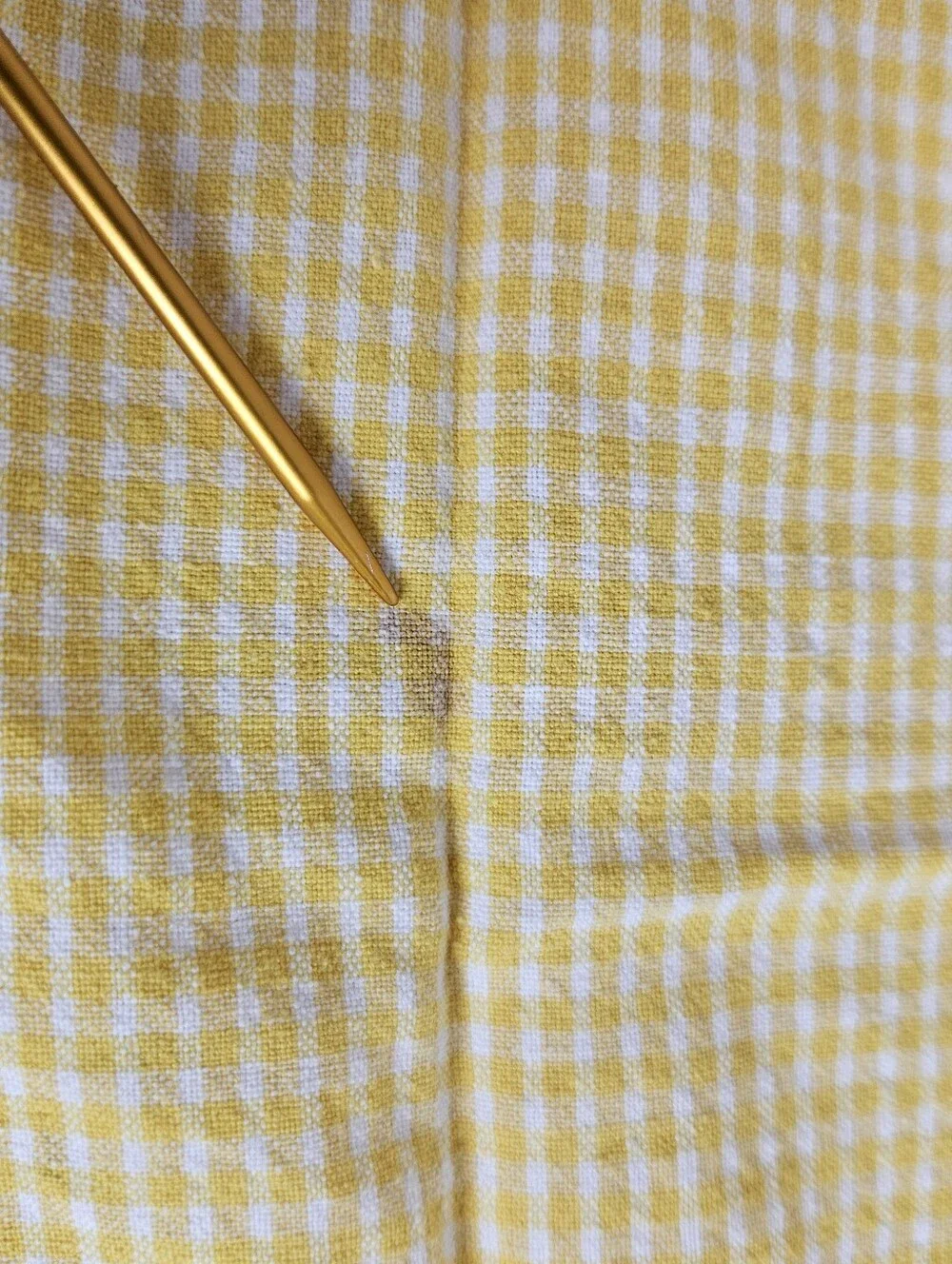 Yellow White Gingham Cloth Napkins Set of 10 16x17 Checkered Cottagecore Dining!
